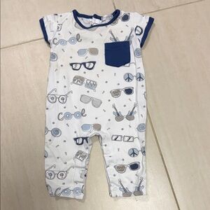 Noomie Baby Romper with Cool Sunglasses Print